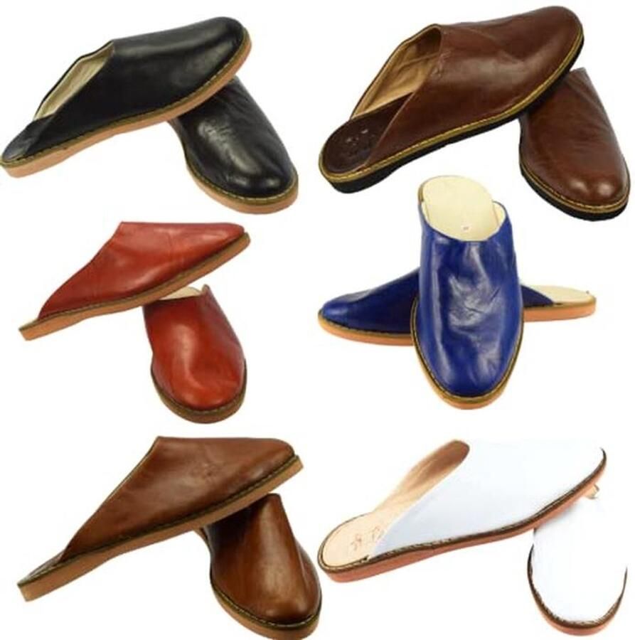 Comfortabele leer slippers voor en Handgemaakt voor thuis of buiten Verkrijgbaar in verschillende kleuren