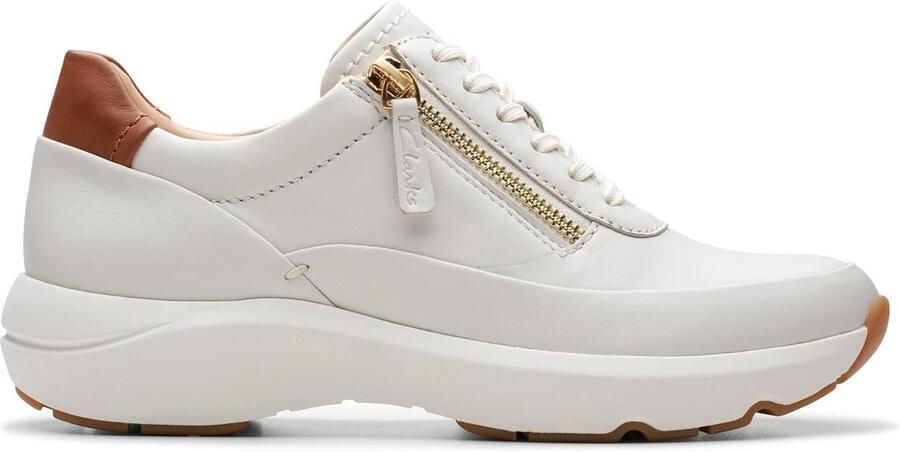 Comfortabele Leren Dames Sneaker met Ritssluiting voor Dagelijks Gebruik