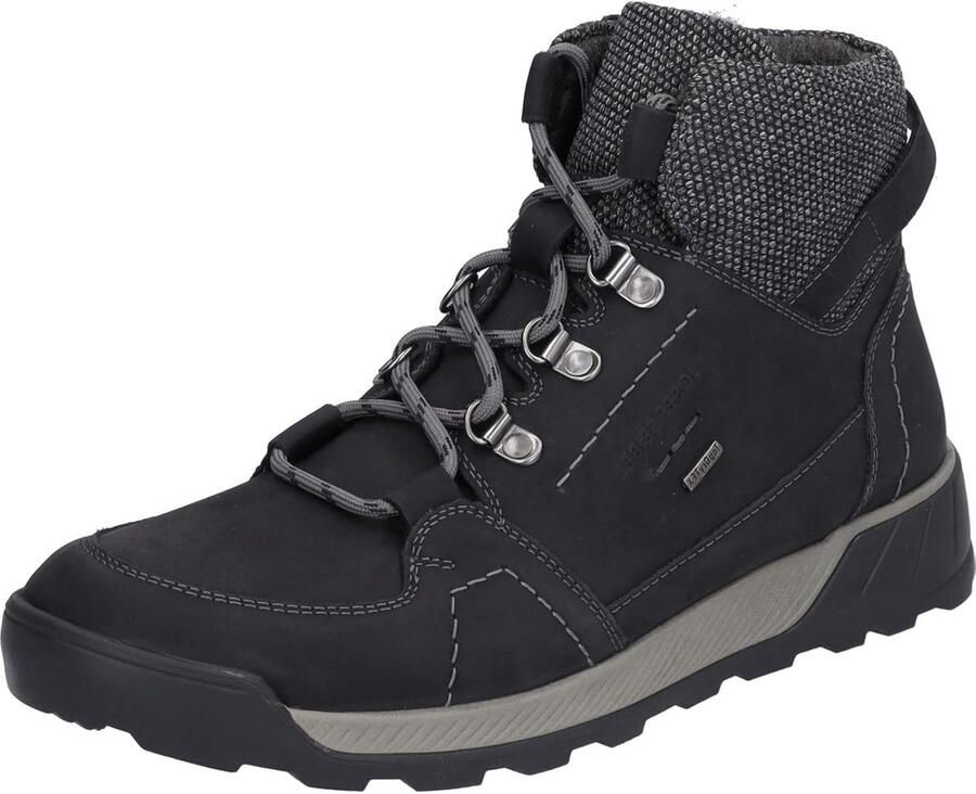 Comfortabele Leren Enkellaarzen met Vetersluiting voor Heren