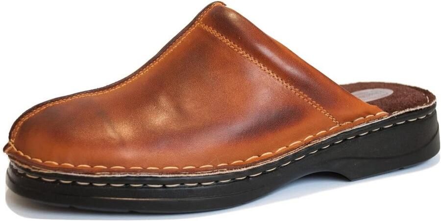 Comfortabele Leren Heren Pantoffels en Pantoletten