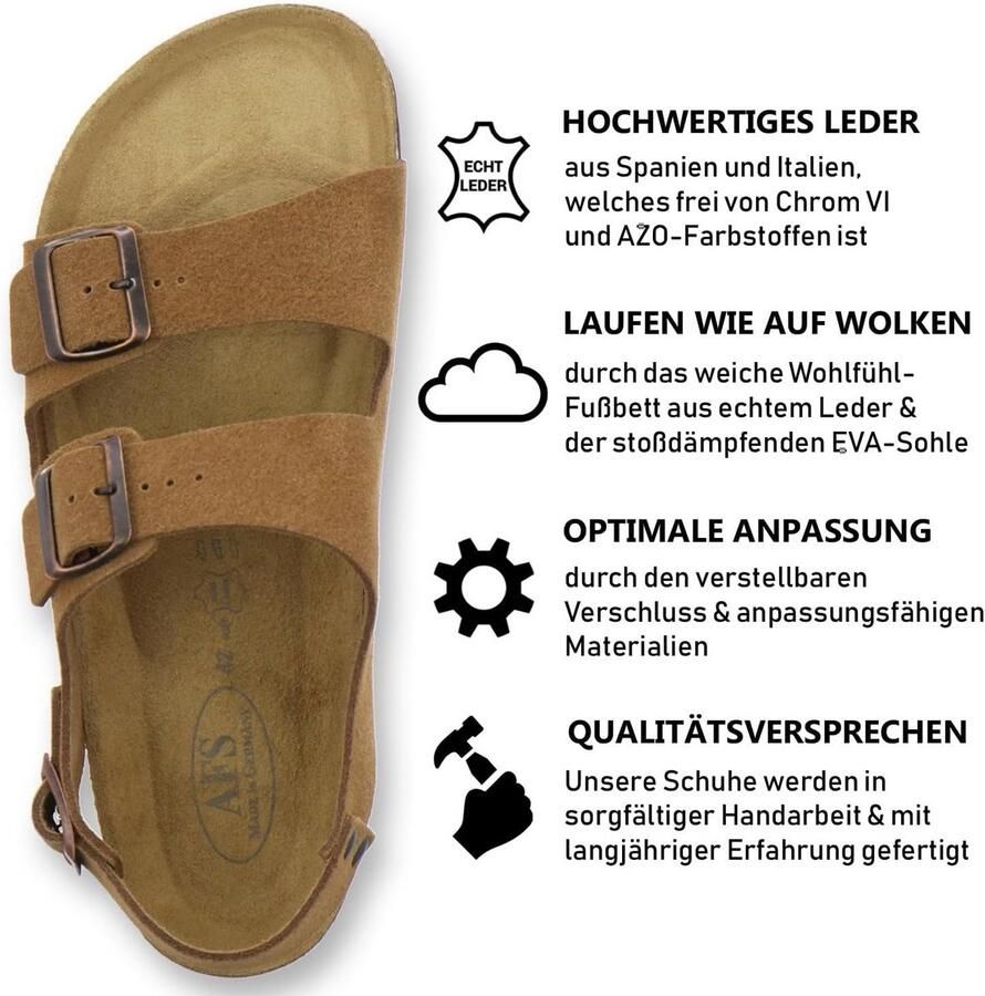 Comfortabele Sandalen voor Heren van Leer t m 47 Duits Vakmanschap