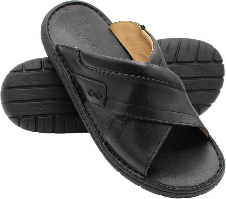 Comfortabele Leren Herensandalen Robuuste Zomersandalen voor Heren met Stevige Zool
