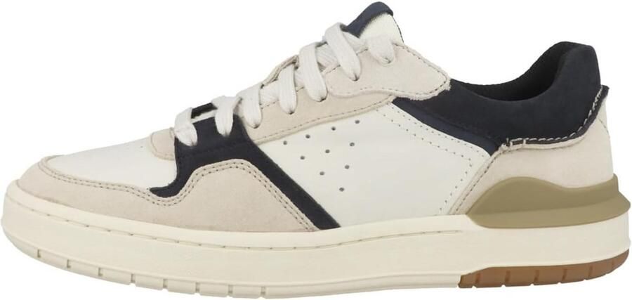 Comfortabele Heren Lage Sneaker met Leren Bovenwerk