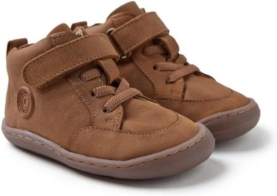 Baby Jongens Leren Enkellaarsjes met Elastische Veters
