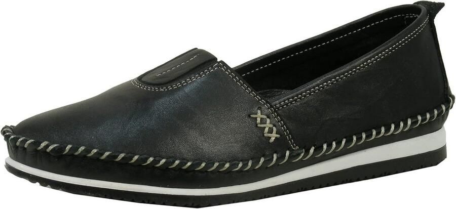 Comfortabele Leren Mocassins voor Dames met Flexibele Zool