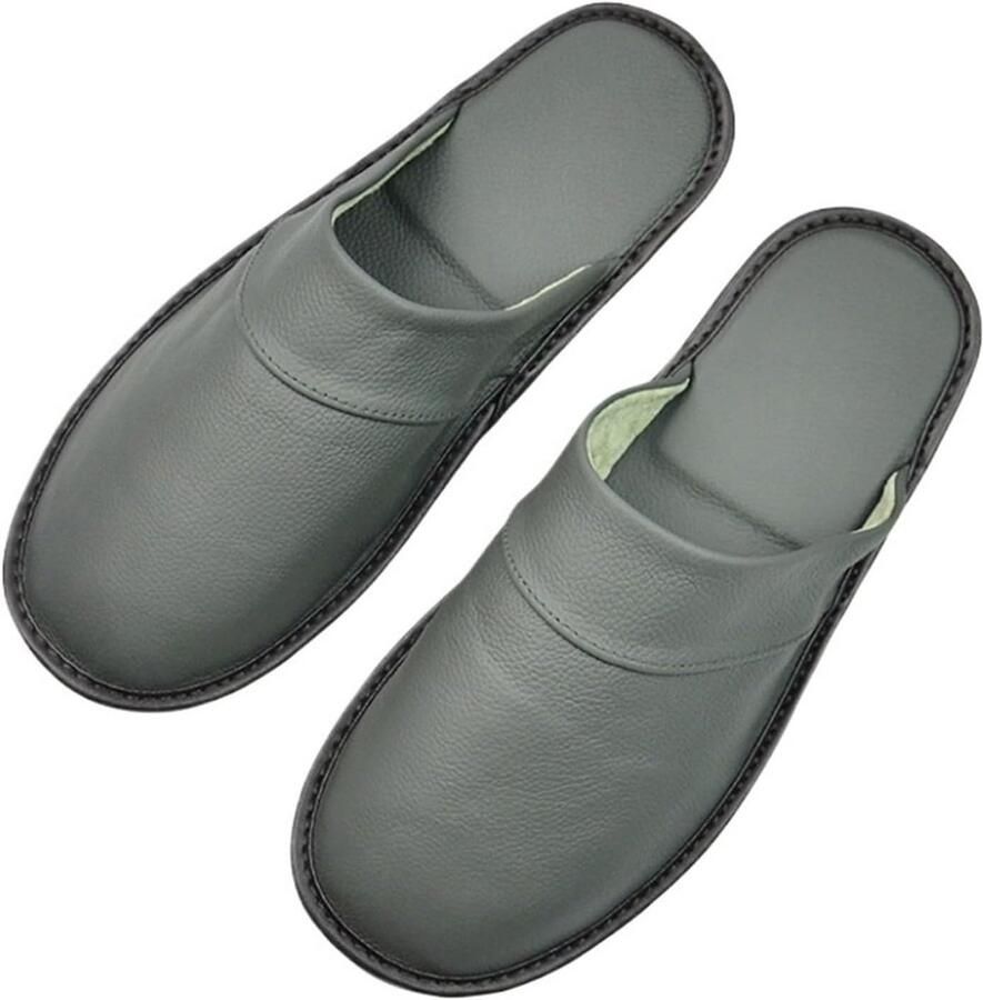Comfortabele Leren Pantoffels voor Binnen Antislip Unisex
