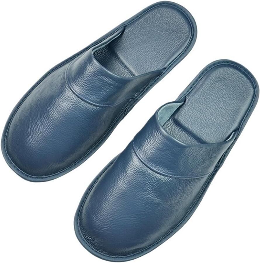 Comfortabele Leren Pantoffels voor en Antislip Binnenschoenen