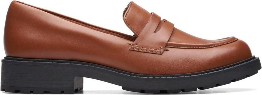 Comfortabele leren penny loafers voor dames
