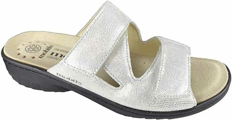 Comfortabele leren sandalen dames met klittenband