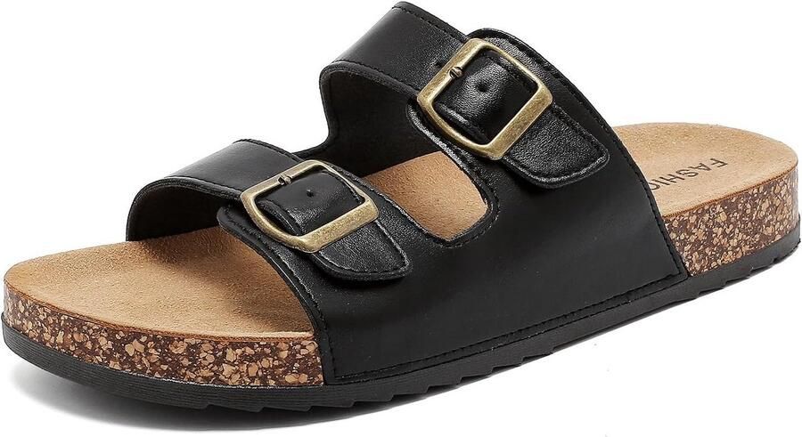 Comfortabele Leren Sandalen en Slippers voor en met Kurkzool