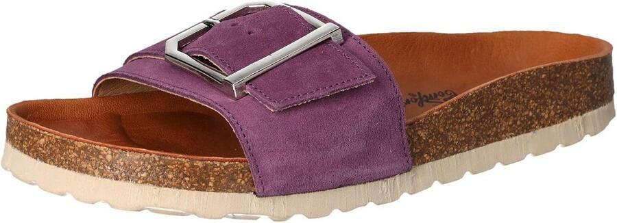 Comfortabele Leren Slippers Dames met Decoratieve Gesp Zomer Sandalen