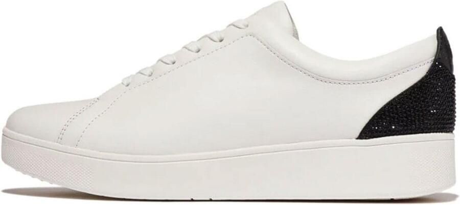 Dames Sneakers Leer met Kristal Detail Comfortabele Sportschoenen