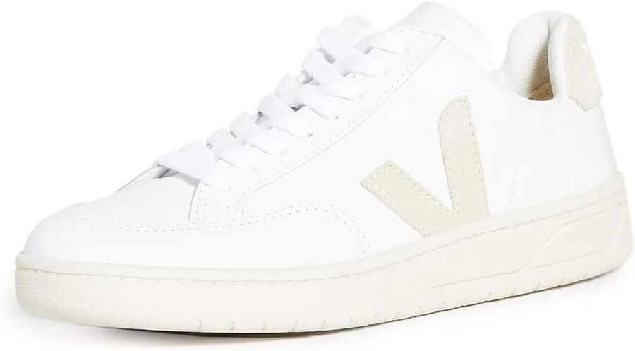 Comfortabele leren sneakers voor dames in extra wit sable