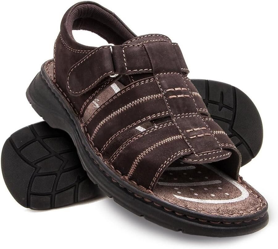 Comfortabele Leren Trekkingsandalen voor Heren Geschikt voor Wandelen en Zomer