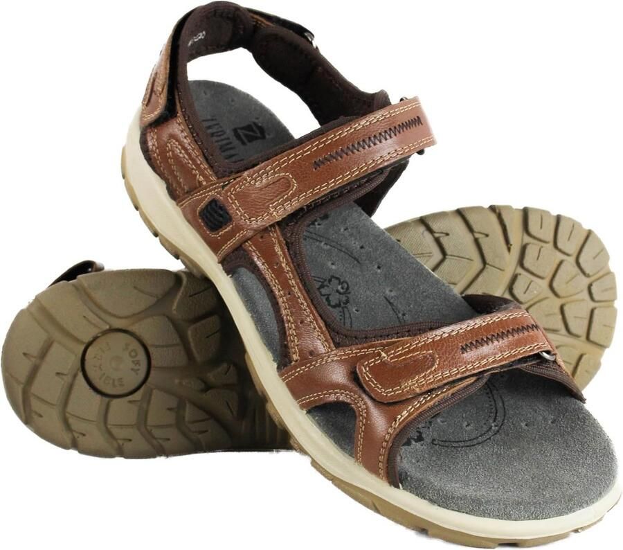 Comfortabele Leren Wandelsandalen voor Dames met Klittenband