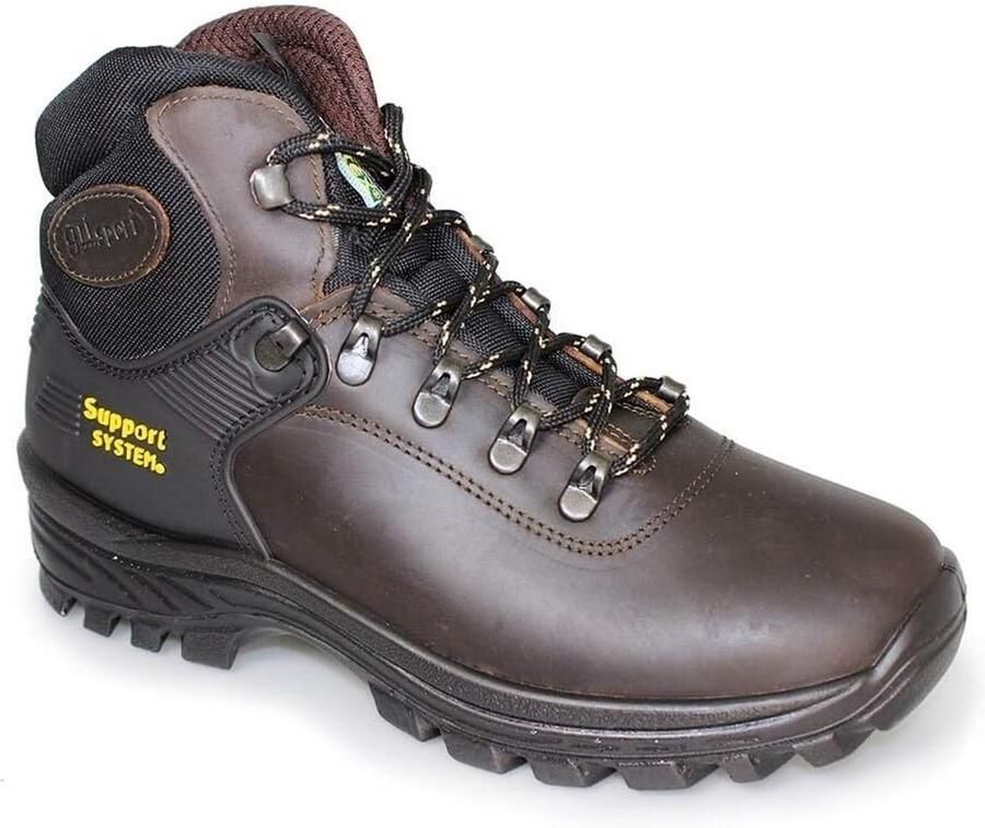 Stevige leren wandelschoenen voor heren voor terreinen