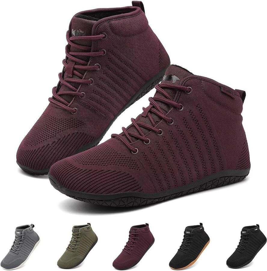 Comfortabele Lichte Blotevoetenschoenen Unisex met Brede Teenbox en Warme Voering