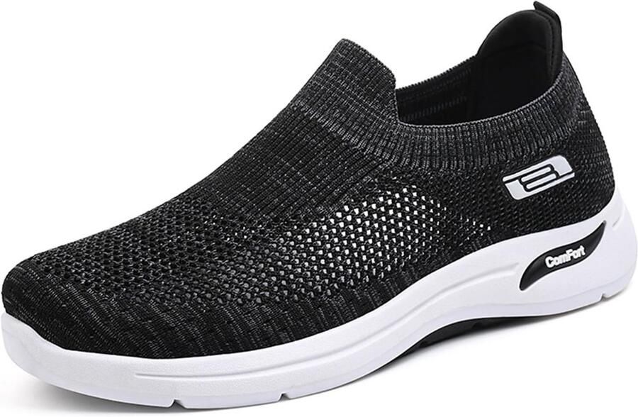 Comfortabele Lichte Wandelsneakers Heren Slip-On Casual Schoenen