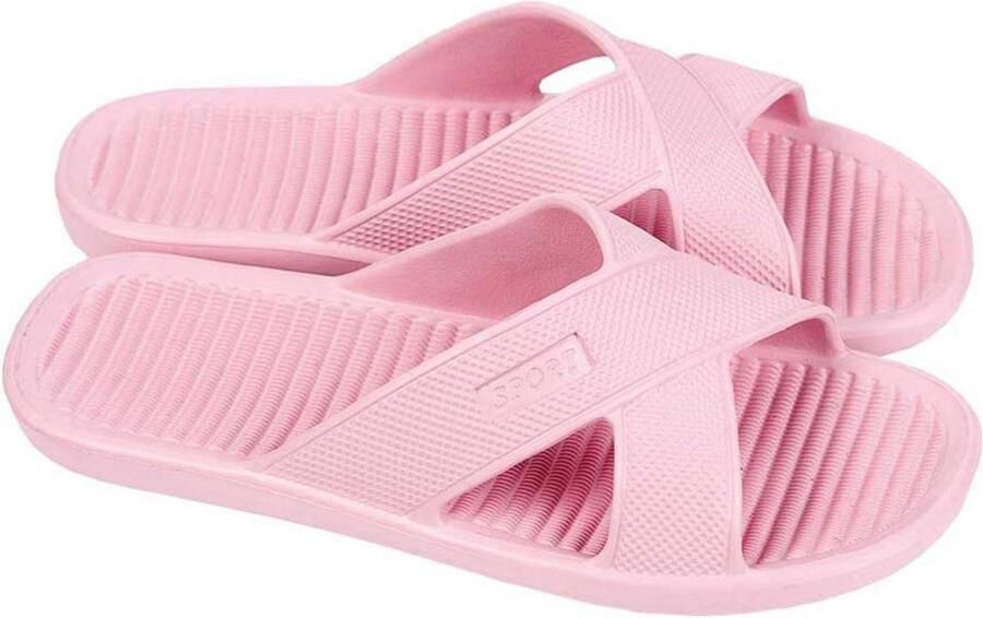 Comfortabele Lichtroze Douche Slippers voor Dames