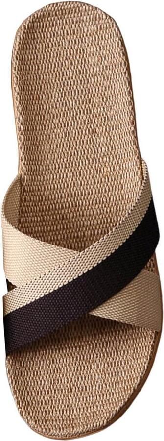 Comfortabele Linnen Pantoffels Heren Zomer Slippers Antislip