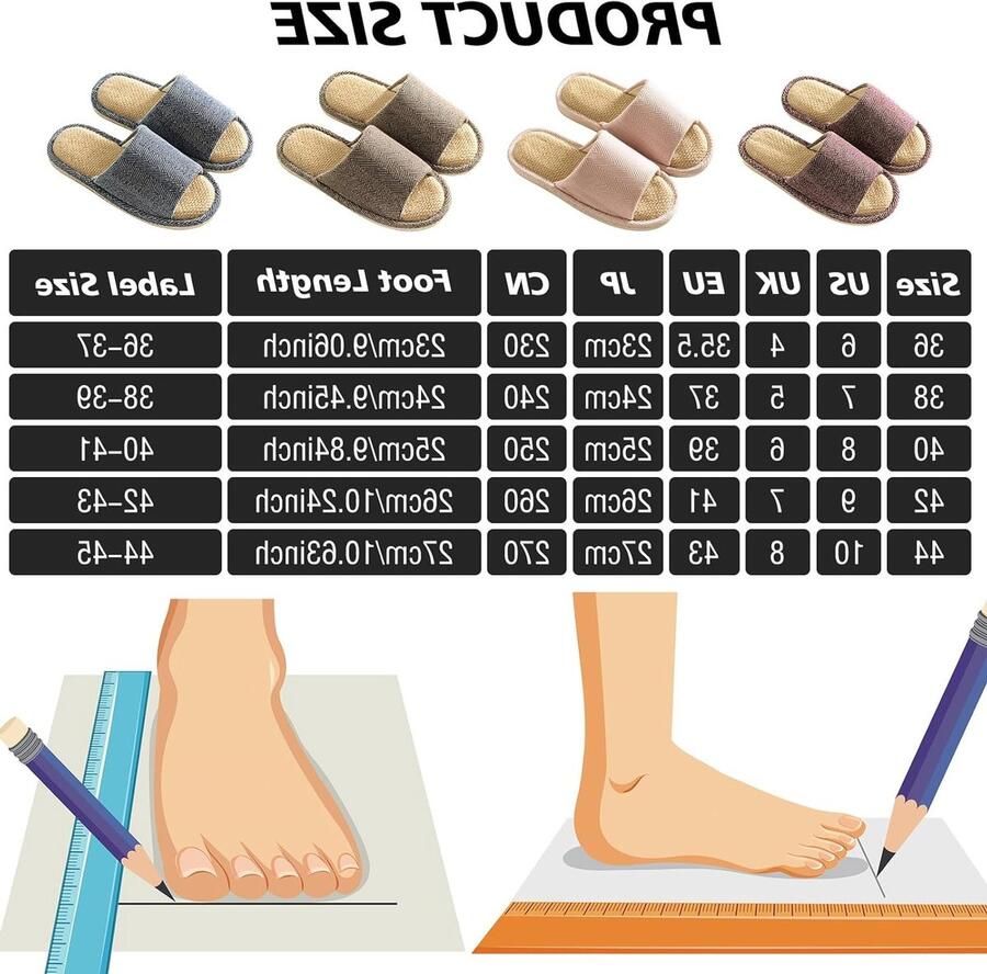 Comfortabele Linnen Slippers voor Thuis Antislip Open Teen Slippers voor en