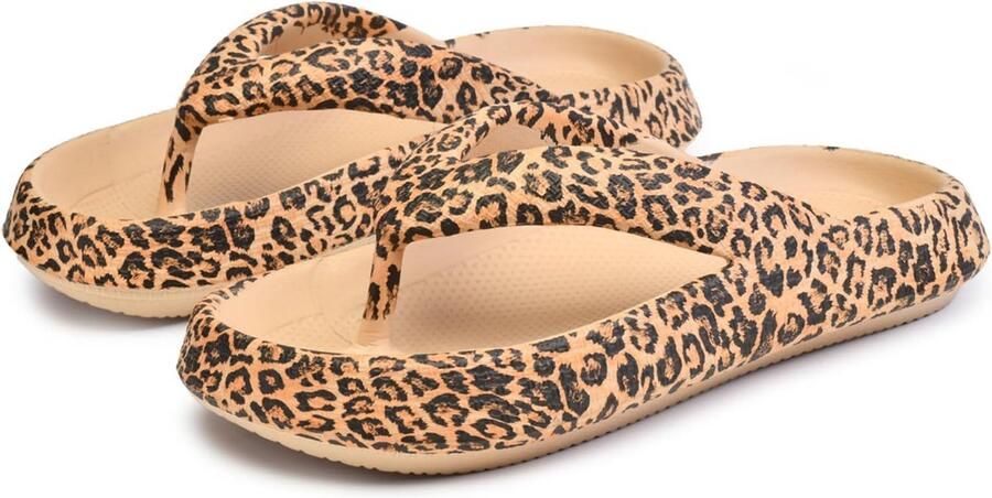 Comfortabele Luipaard Teenslippers voor en met Zachte EVA Zool