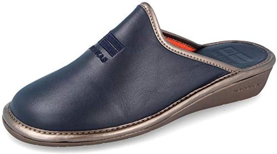 Comfortabele marineblauwe pantoffels voor binnen en buiten