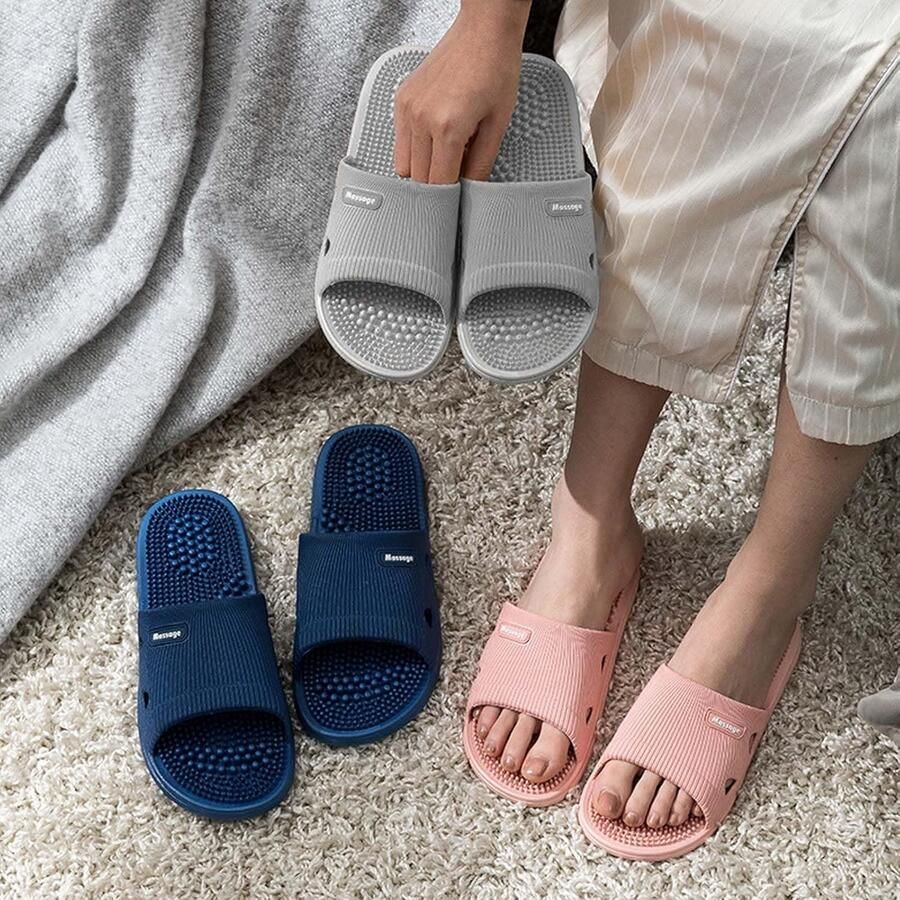 Comfortabele Massage Slippers voor nen en Voetmassage Sandalen voor Plantar Fasciitis Acupressuur en Pijnverlichting bij Artritis Ideaal voor Douche en Thuisgebruik (Roze 38)