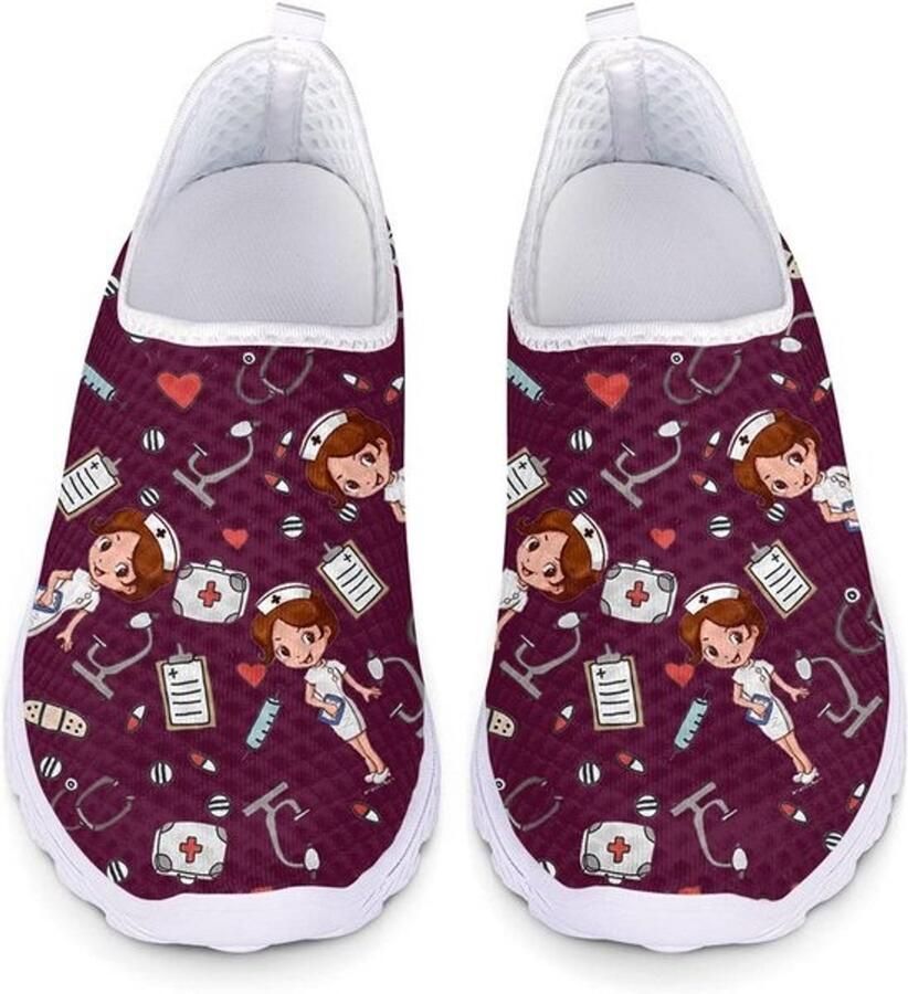 Comfortabele Medische & Verpleegkundige Sneakers voor Dames Lichtgewicht Wandelschoenen