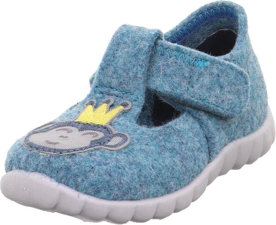 Comfortabele Meisjes Pantoffels met Klittenband Wol