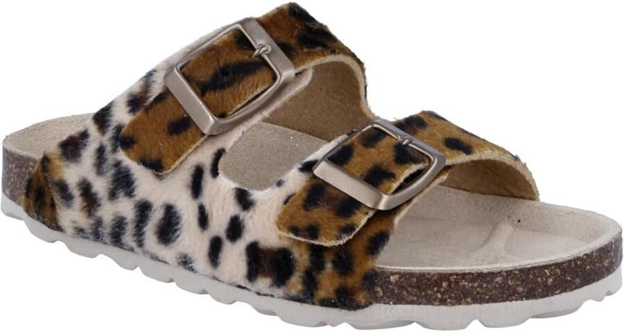 Comfortabele Meisjesslippers met Suède en Kurk Voetbed