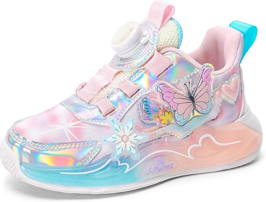 Comfortabele Meisjessneakers Ademende en Lichte Sportschoenen voor Actieve Kinderen )