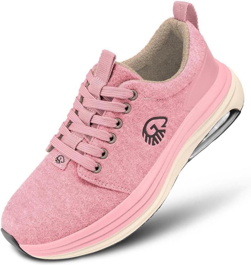 Comfortabele Merino Sneakers met Schokabsorberende Zool en Uitneembaar Voetbed