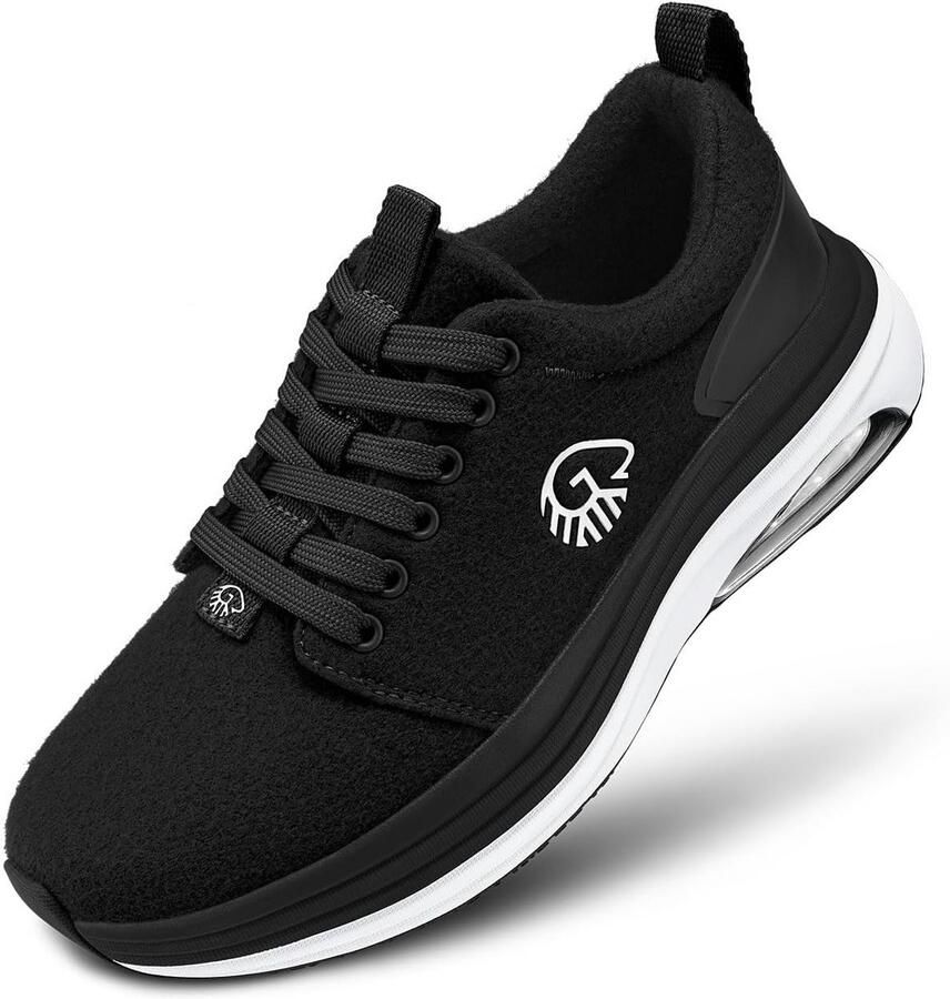 Comfortabele Merino Sneakers voor Dames met Luchtkussen en Verwisselbaar Voetbed