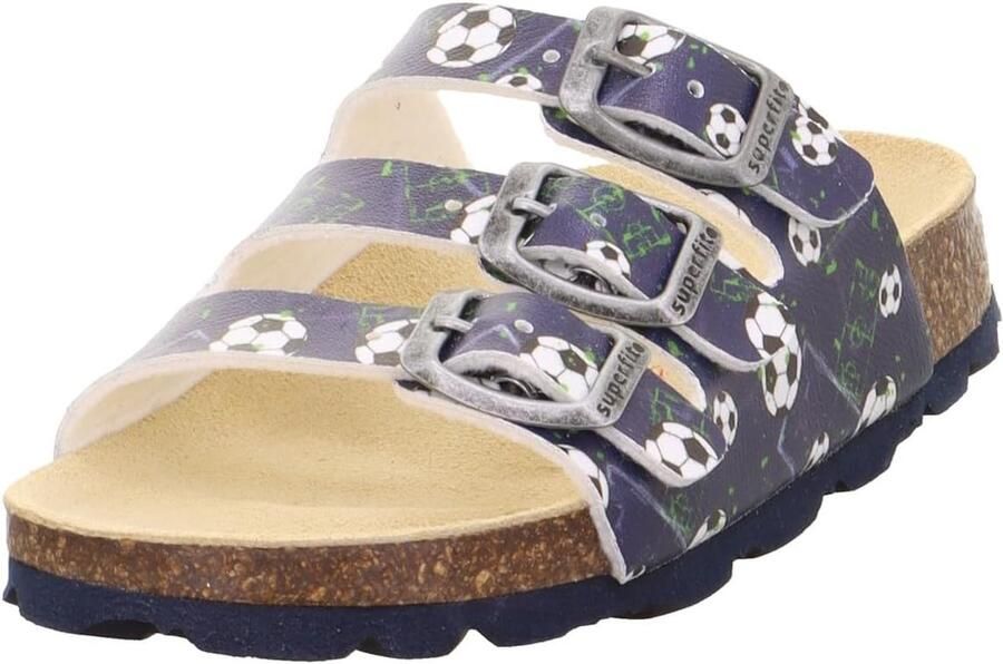 Comfortabele Merkloze Kindersandalen met Voetbed Blauw Multi
