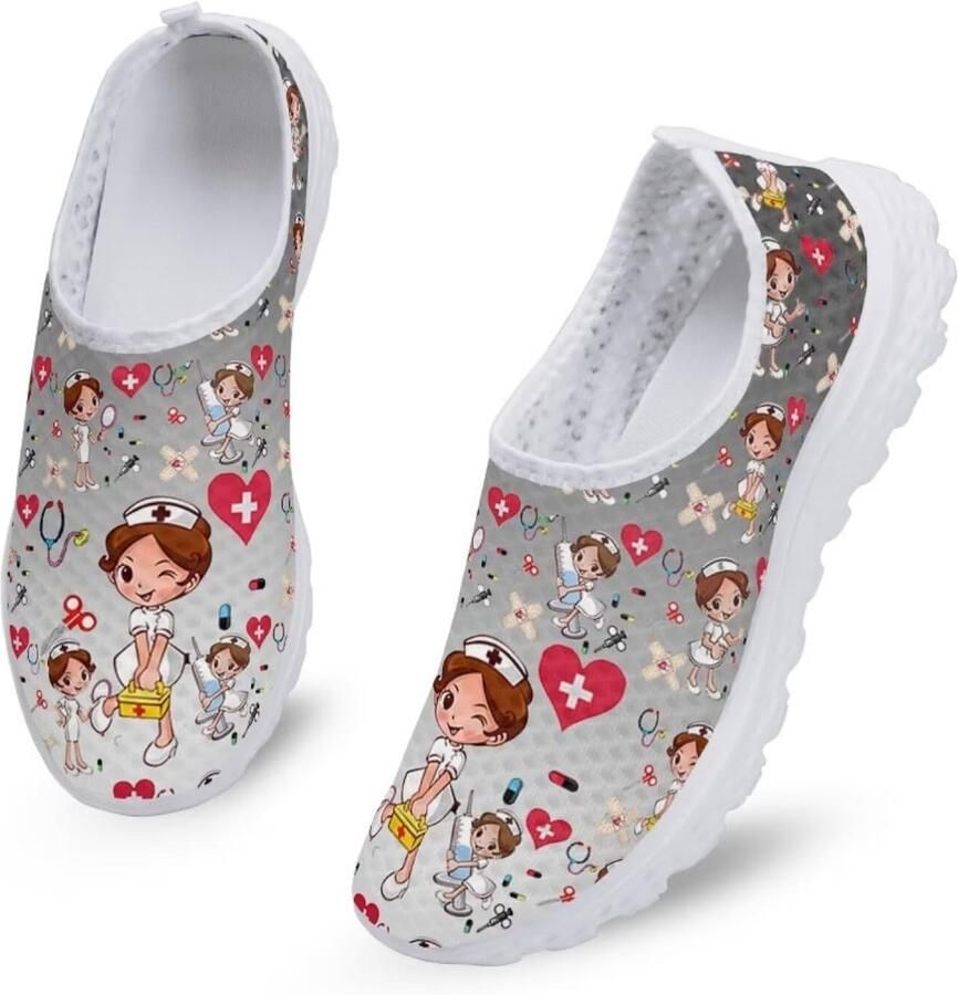 Comfortabele Mesh Instappers voor Dames Lichte Loopschoenen voor Fitness en Buiten