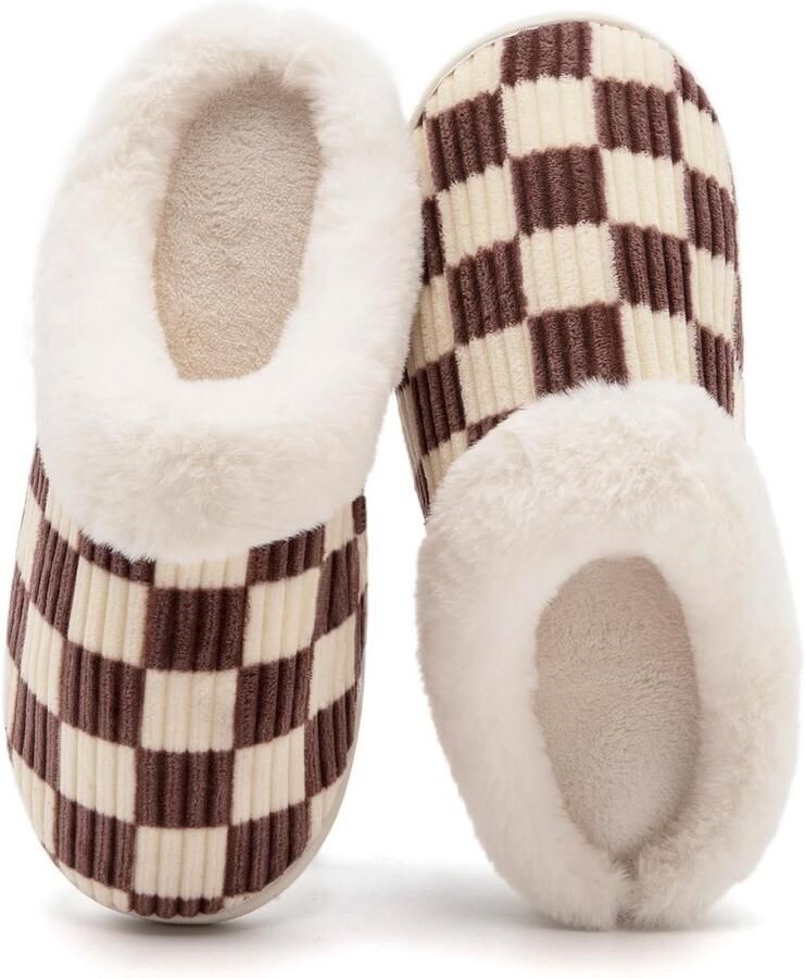 Comfortabele Muiltjes Binnen Buiten Zachte Winter Pantoffels met Memory Foam en Antislipzool