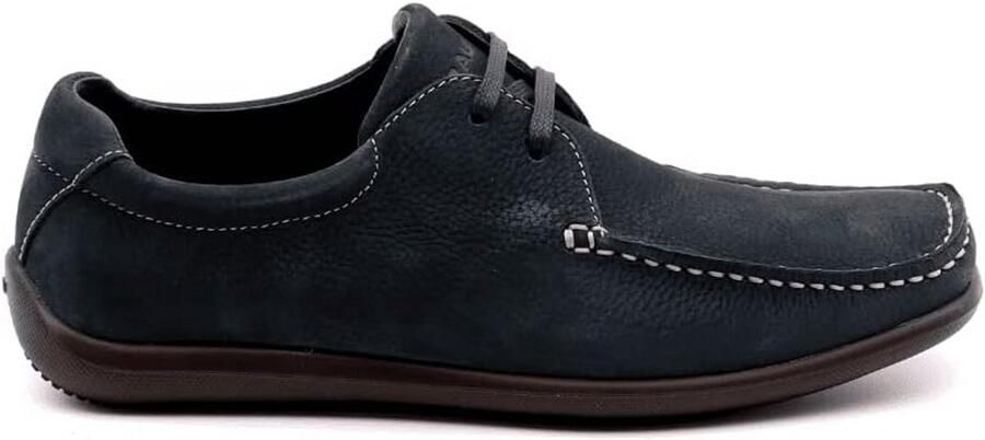 Comfortabele Nubuck Heren Mocassins met Vetersluiting