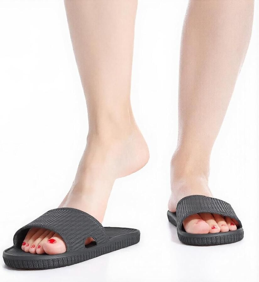 Comfortabele Open Teen Doucheslippers voor en Antislip Zomer Slippers voor Thuis Badkamer en Zwembad