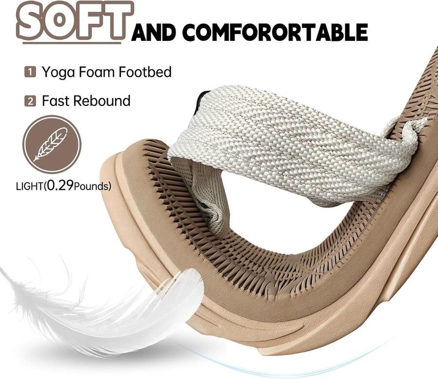Comfortabele Open Teen Flip Flops voor Mannen Ideaal als Douche Slippers Strand Sandalen en Casual Slippers met Kussen en Gemakkelijke Instap