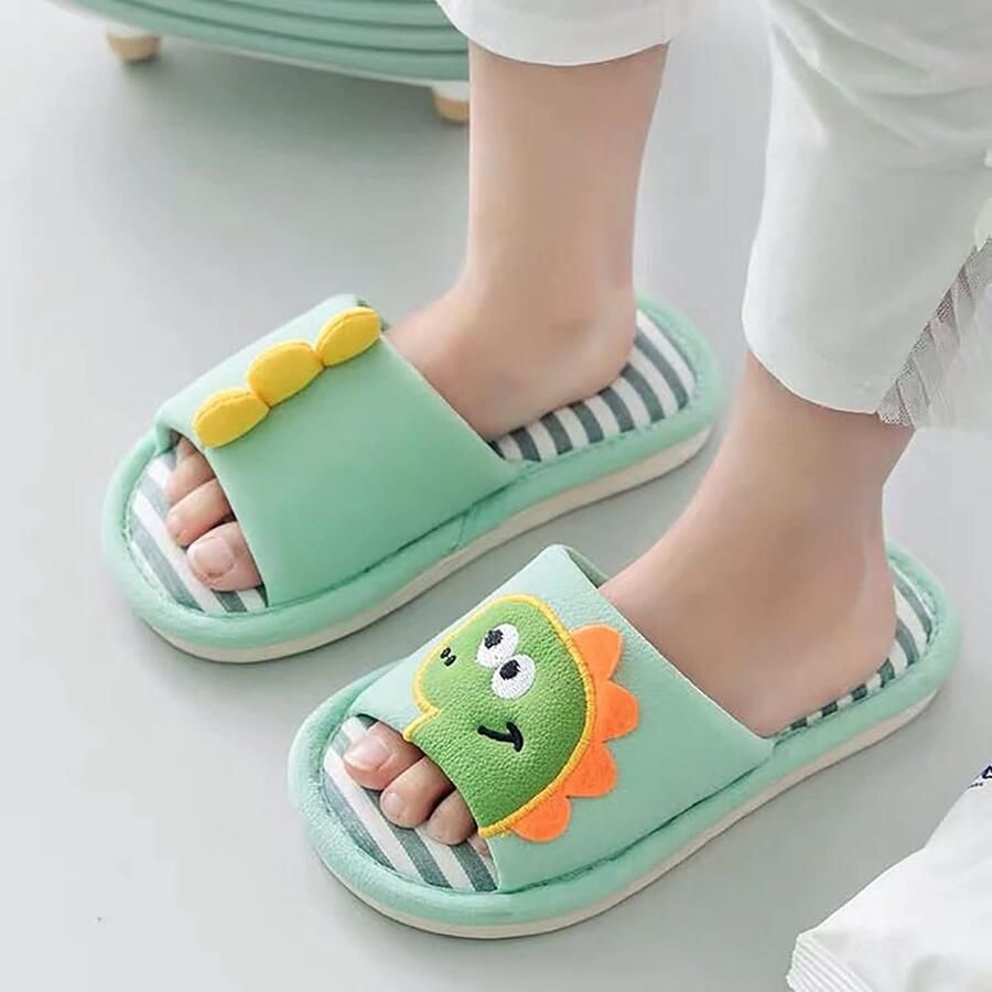 Comfortabele Open Teen Pantoffels met Cartoon Patroon voor Kinderen