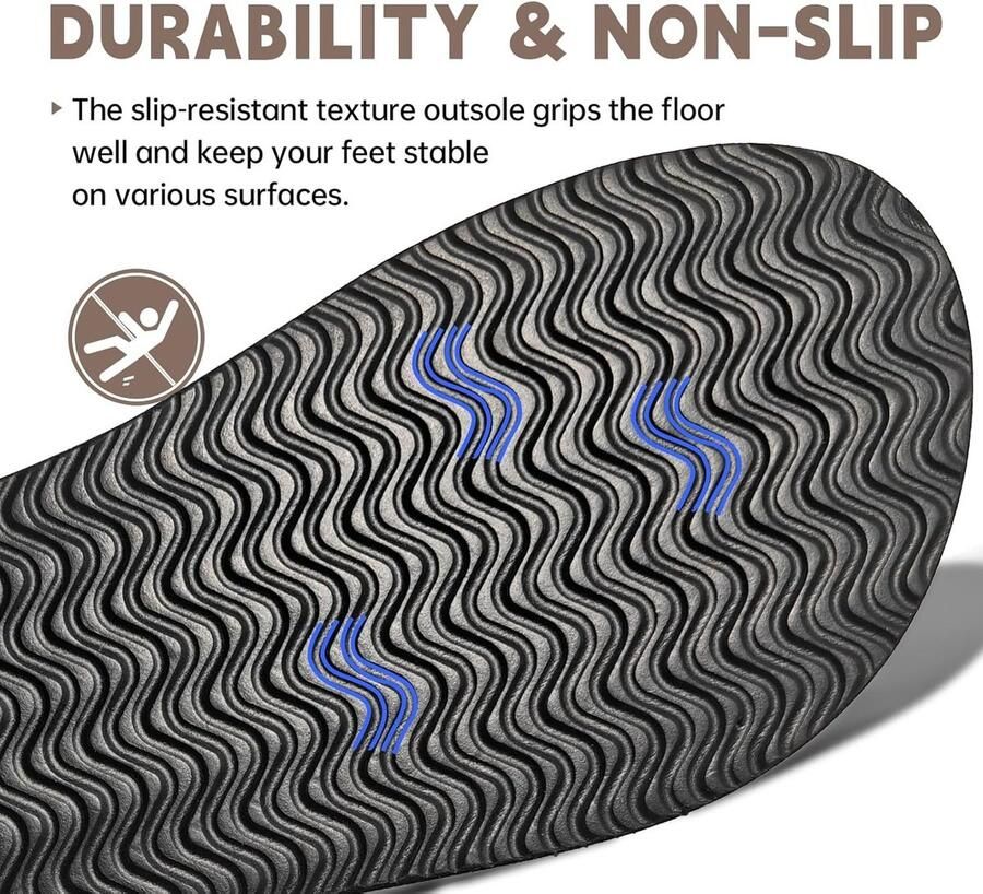 Comfortabele open teen slippers voor badkamer en strand leren slip-ons met kussen en perfecte pasvorm