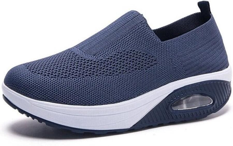 Comfortabele Orthopedische Damessneakers met Lucht Kussen Slip-On Wandelschoenen