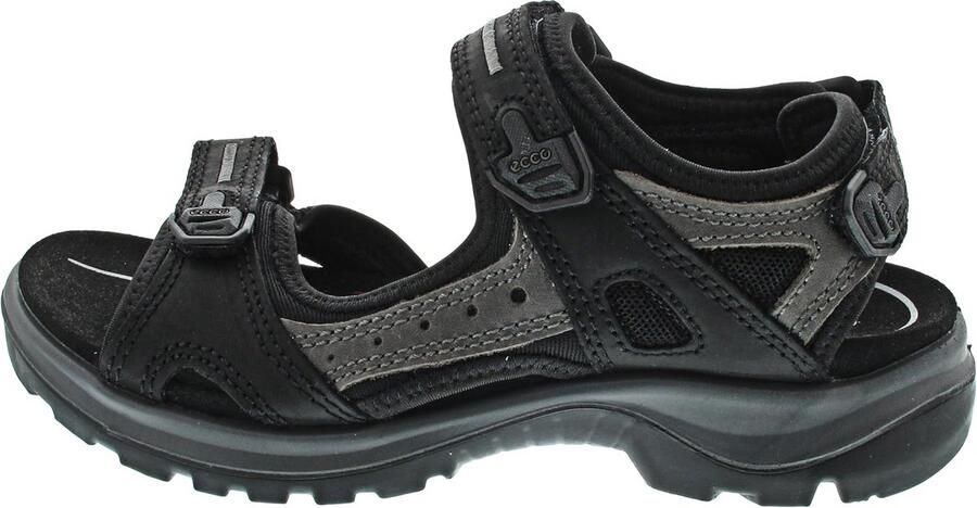 Comfortabele Outdoorsandalen Dames Zwart Wandelen en Sport