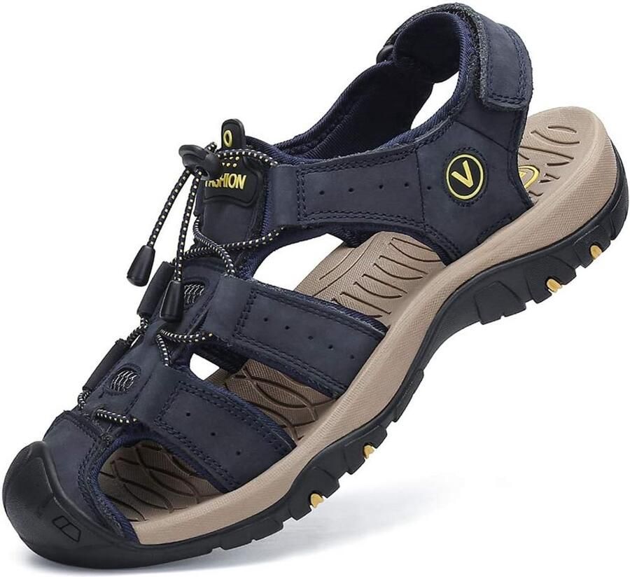 Comfortabele Outdoorsandalen en Trekkingsandalen van Leer voor Heren