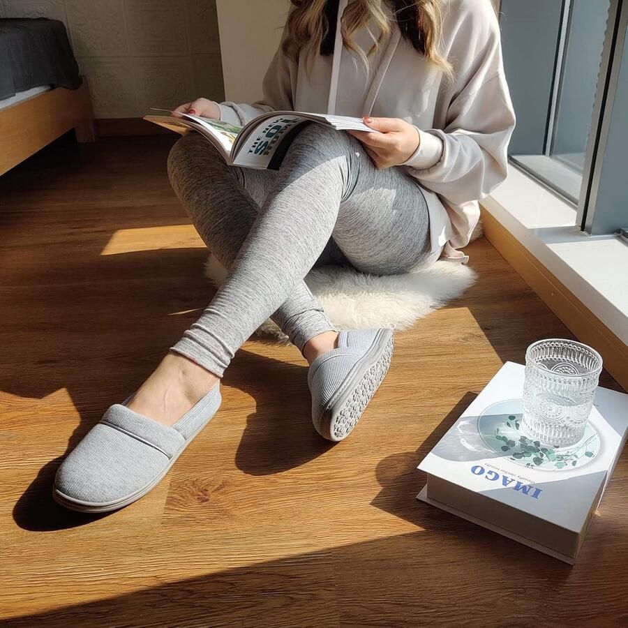 Comfortabele Pantoffels Dames met Traagschuim en Antislip Zool