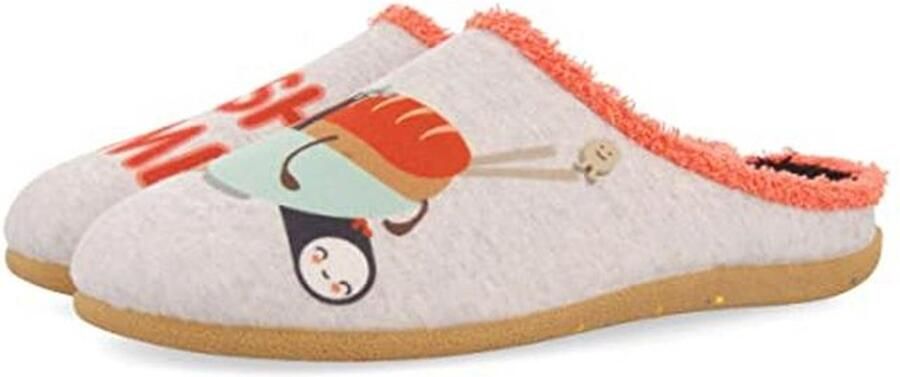 Comfortabele pantoffels met Sushi motief voor Dames