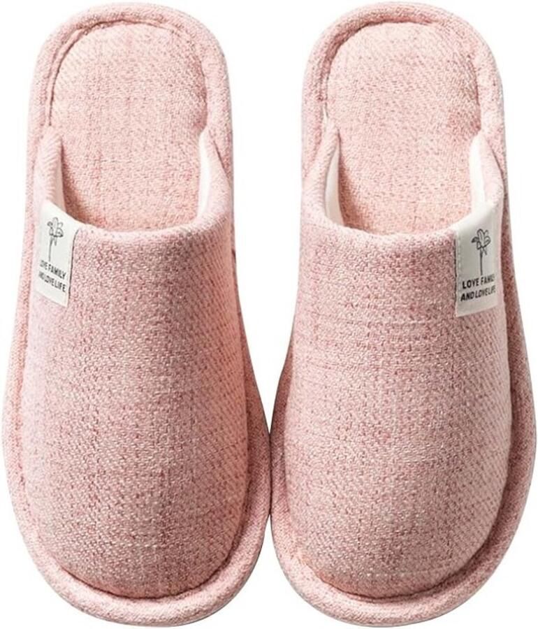 Comfortabele pantoffels voor binnen met antislip zool