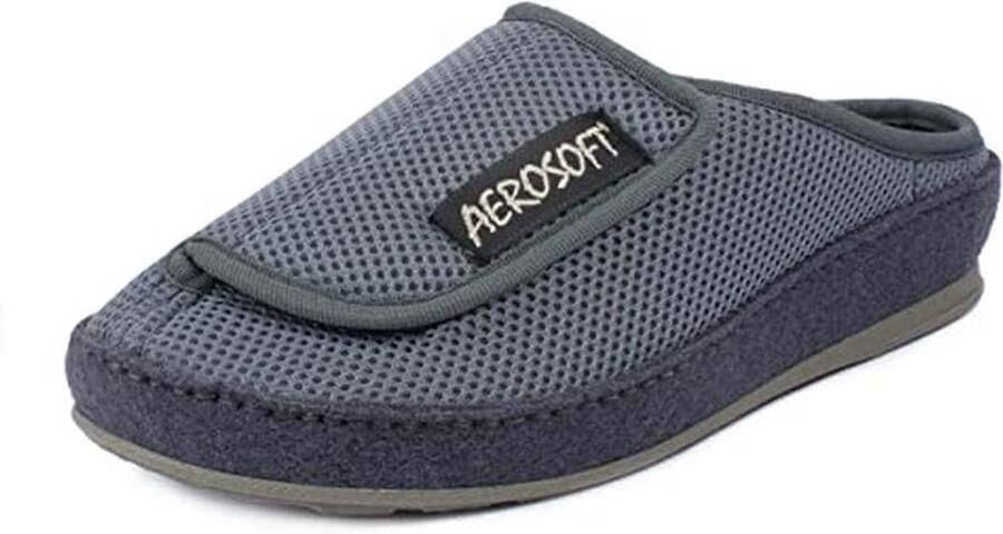 Comfortabele Pantoffels voor en Brede Klittenbandsluiting Antislipzool