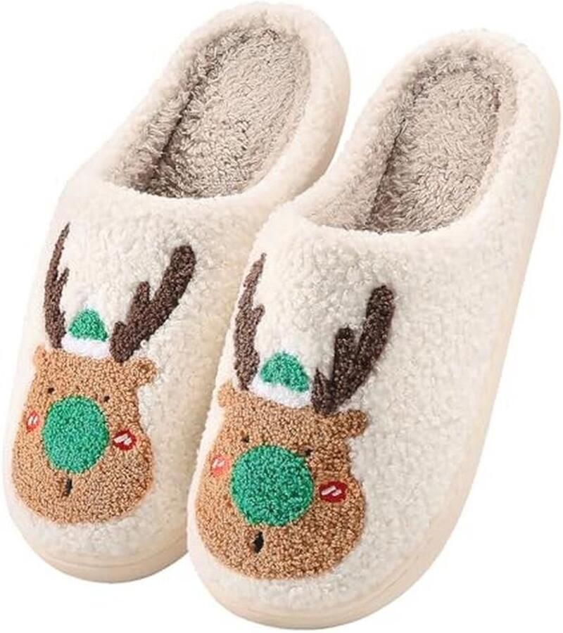 Comfortabele pantoffels voor en Warme pluche slippers voor binnen en buiten